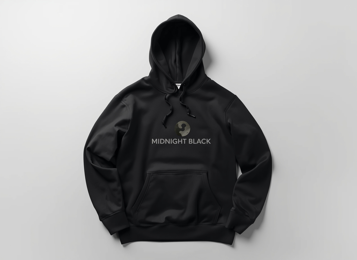 Midnight Black premium oversize hoodie featured product