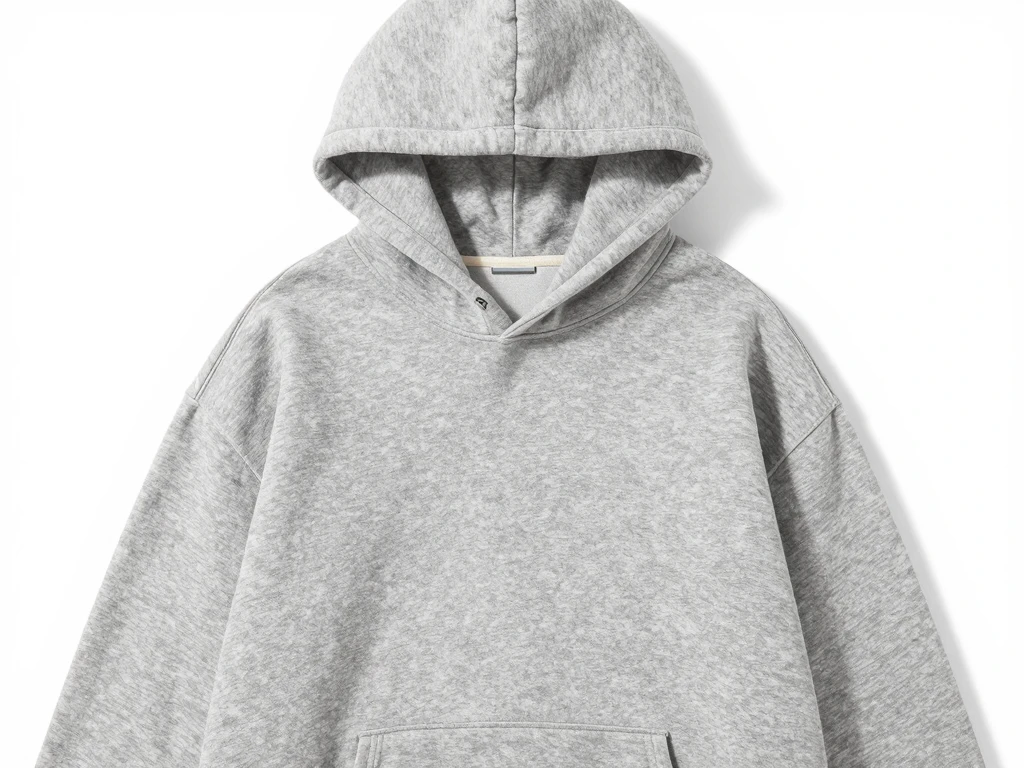 Stone Grey oversize hoodie with brushed interior